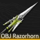 OBJ razorhorn polearm