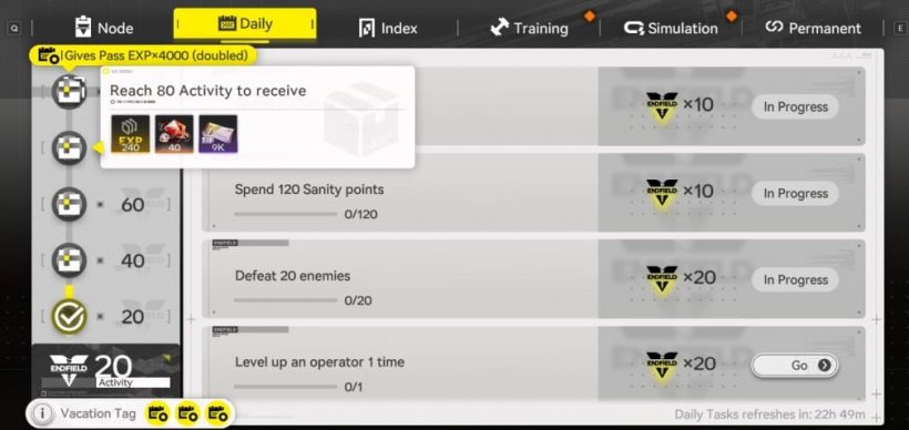 daily missions in akef