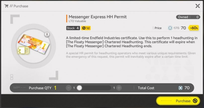 express hh permit in endfield