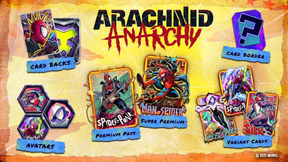 Récompenses de la saison Anarchie arachnide de Marvel Snap
