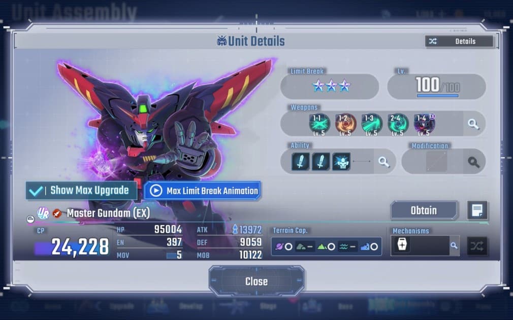 black frame master gundam