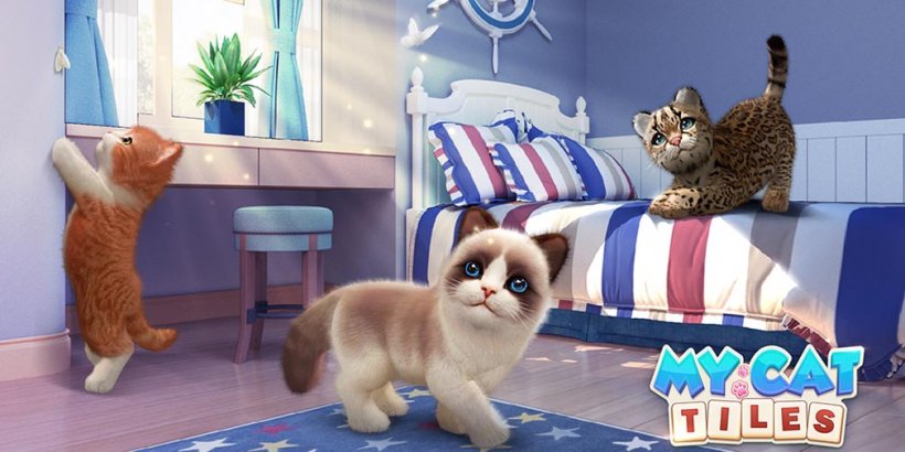 My Cat Tiles is a match-3-slash-pet sim now open for pre-registration