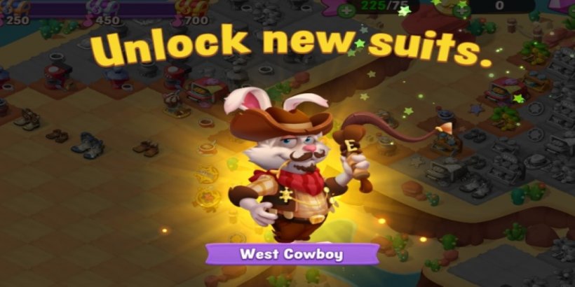 Mergeland - Alice's Adventure's special event brings the wild west to the game as White Rabbit dresses up as a cowboy