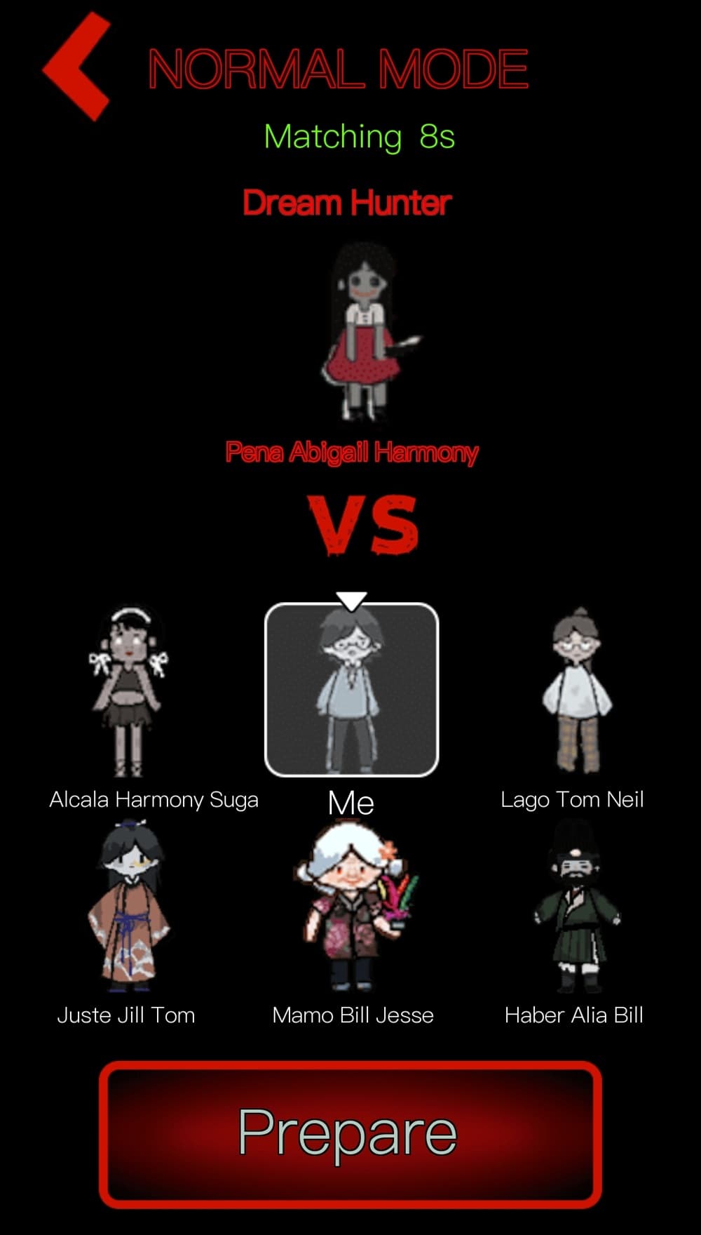 A pre-game image showing school archetypes in an eastern style preparing to battle a 'dream stalker'.