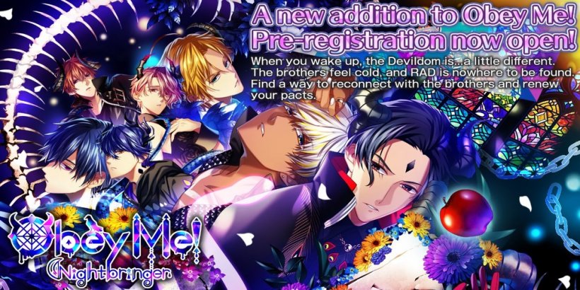 Obey Me! Nightbringer, a sequel to the otome game of the same name, opens up pre-registrations