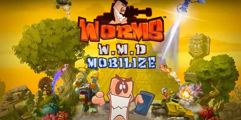 Worms WMD: Mobilize is a mobile port of the classic 2016 game, out now for Android and iOS