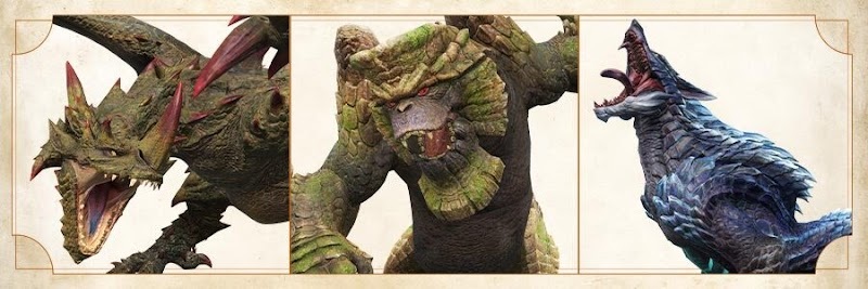 Trois monstres de la saison 7 de Monster Hunter Now