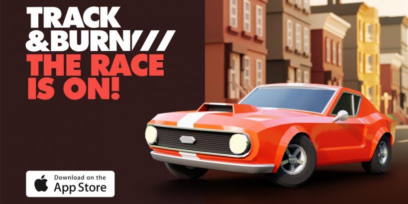 Track & Burn lets you race through landscapes avoiding cops and dinosaurs, out now on iOS