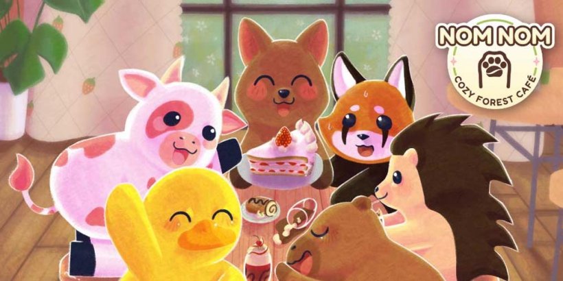 Nom Nom: Cozy Forest Café is an upcoming cafe management-slash-rhythm game with adorable animals