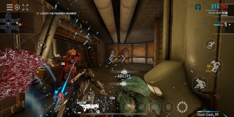 A character cutting down a foe with a sword