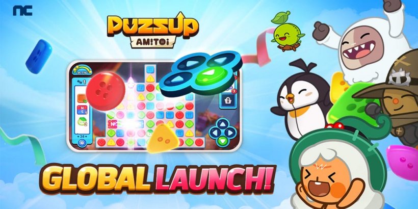 Puzzup Amitoi is a unique match-3 game where you can change the direction of incoming blocks, out now on iOS and Android