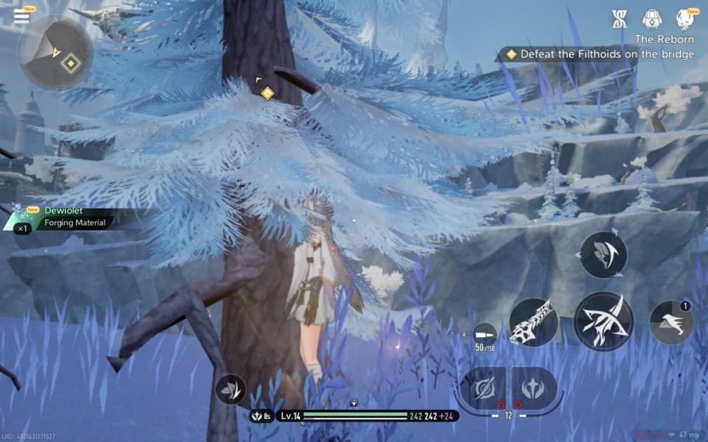 hidden collectible item next to the tree