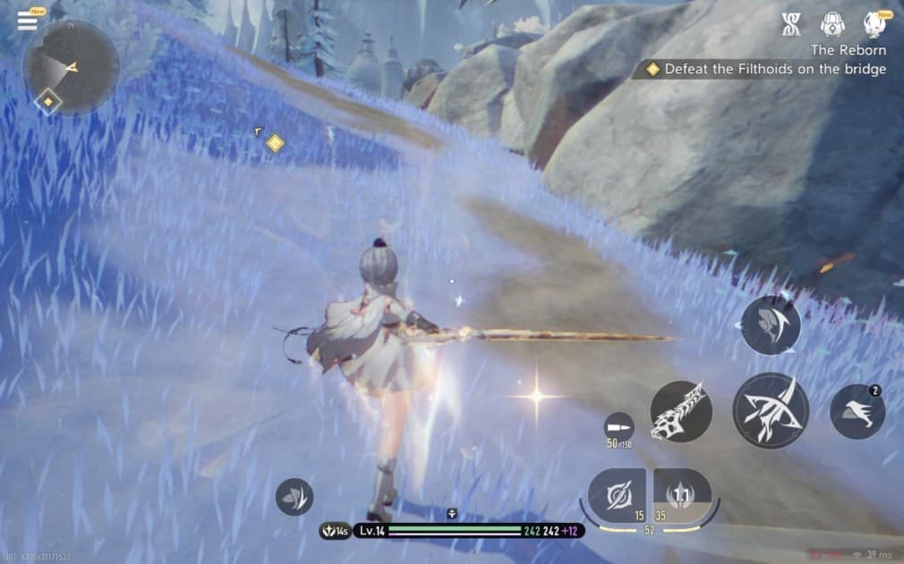 dodging character holding the sword