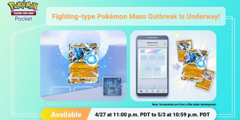 Pokémon TCG Pocket's Fighting Type mass outbreak event is underway