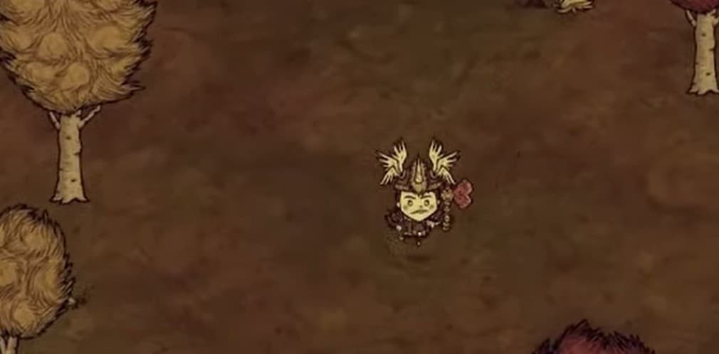 wigfrid walking and exploring in dont starve together