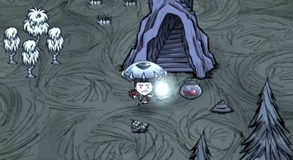 wigfrid in the mines next to exit