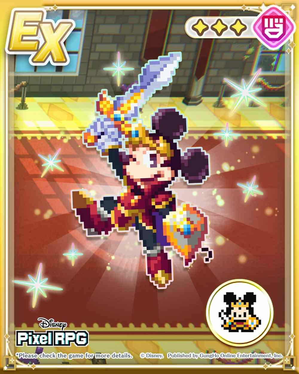 Mickey EX du premier anniversaire de Disney Pixel RPG