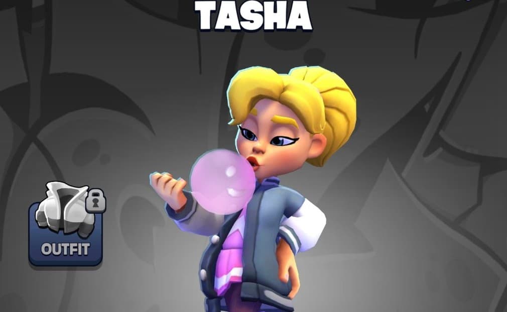 a blonde girl blowing a big bubblegum balloon