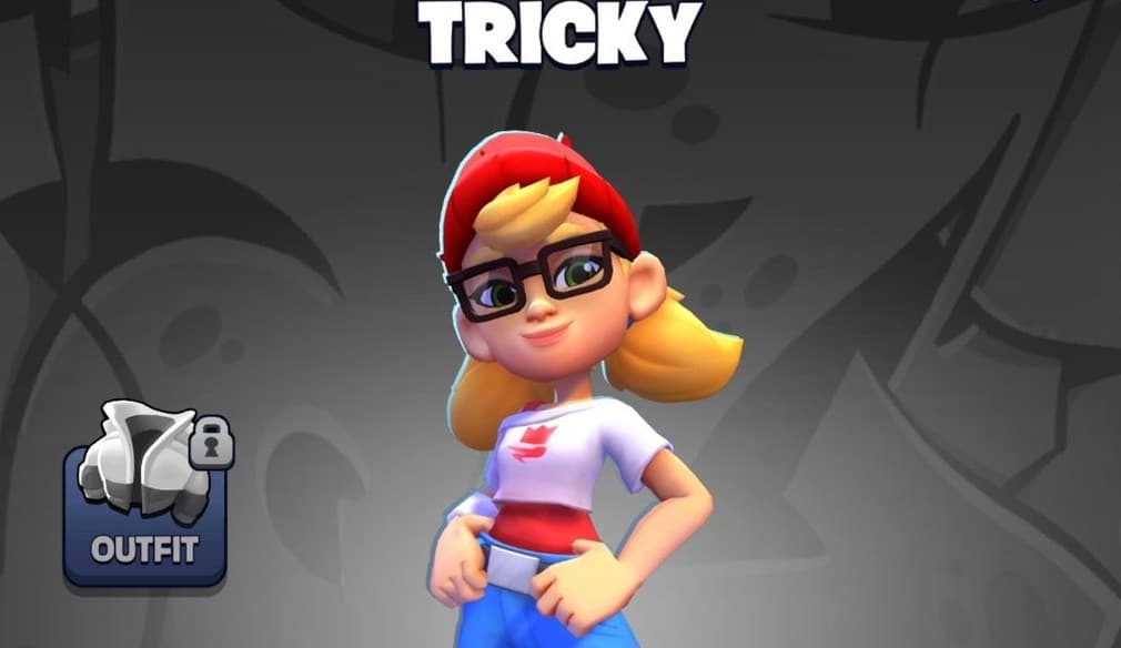 tricky the girl with glasses and a beanie