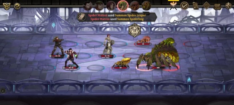 gordian quest team in battle