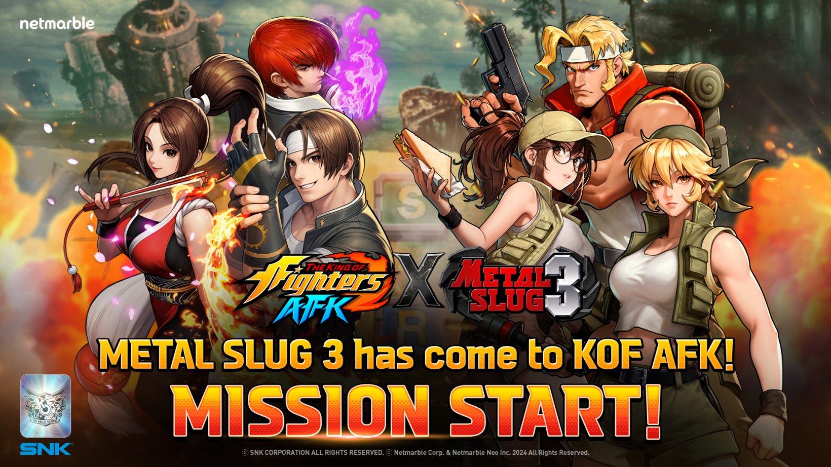 The King of Fighters AFK goes down SNK memory lane with a Metal Slug 3 collab