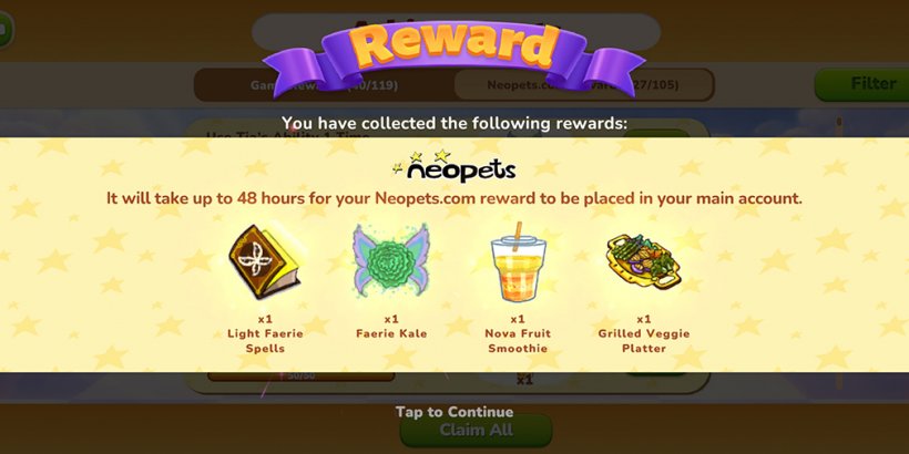 Rewards from Neopets: Faerie Fragments