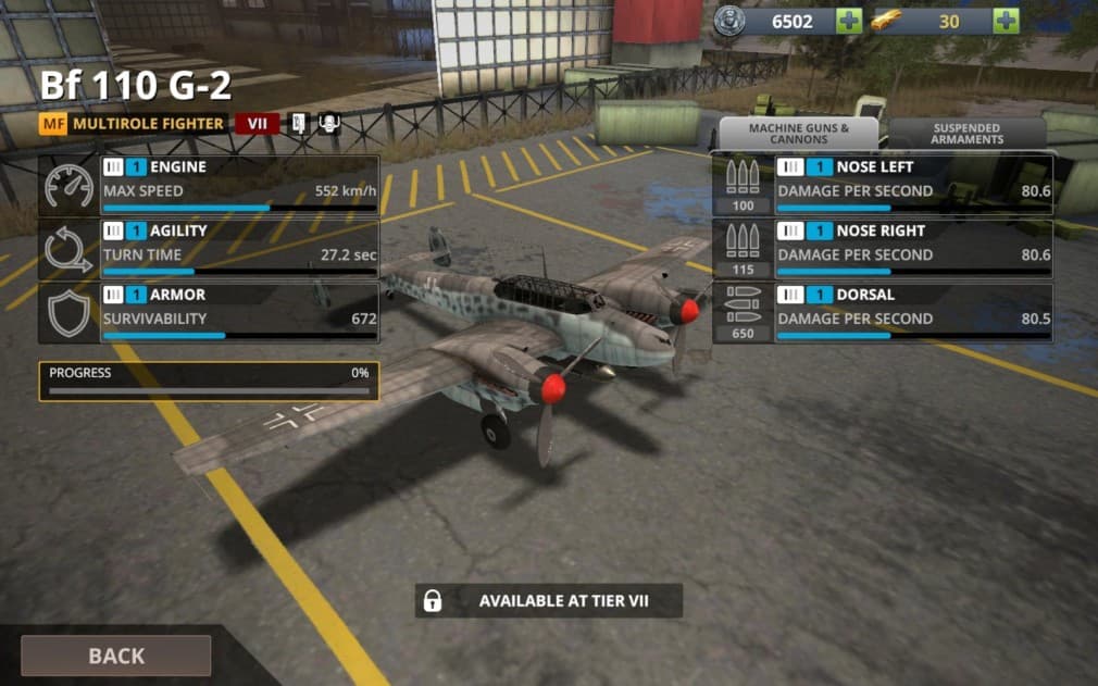 bf 110 g2 wings of heroes
