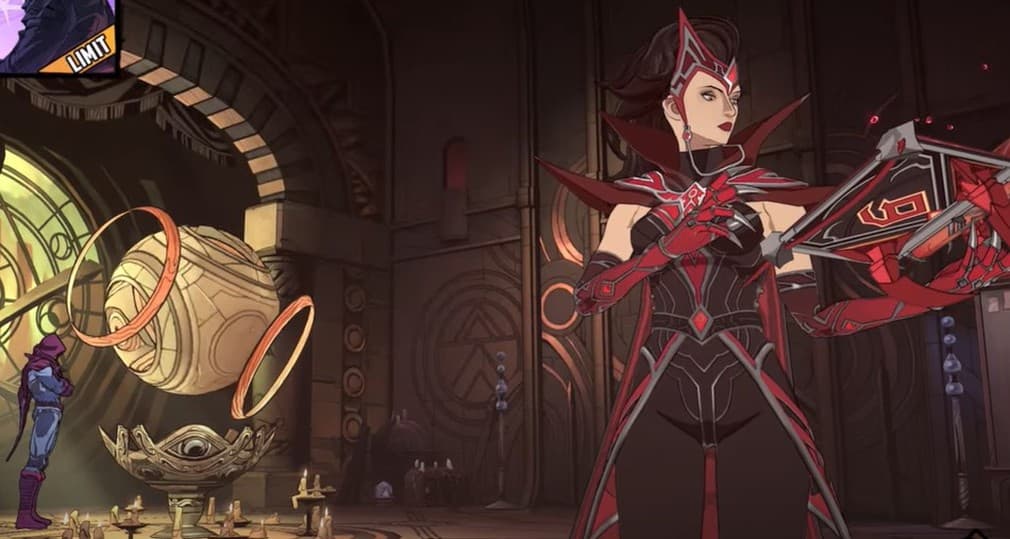 scarlet witch hero on the main game interface