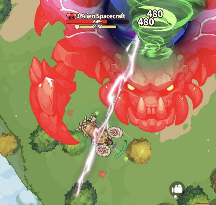 an airship fighting a giant alien spaceship