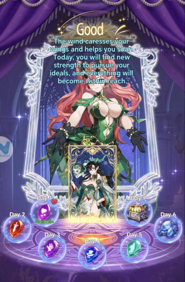 a gacha pick of different pulls from the summons pool