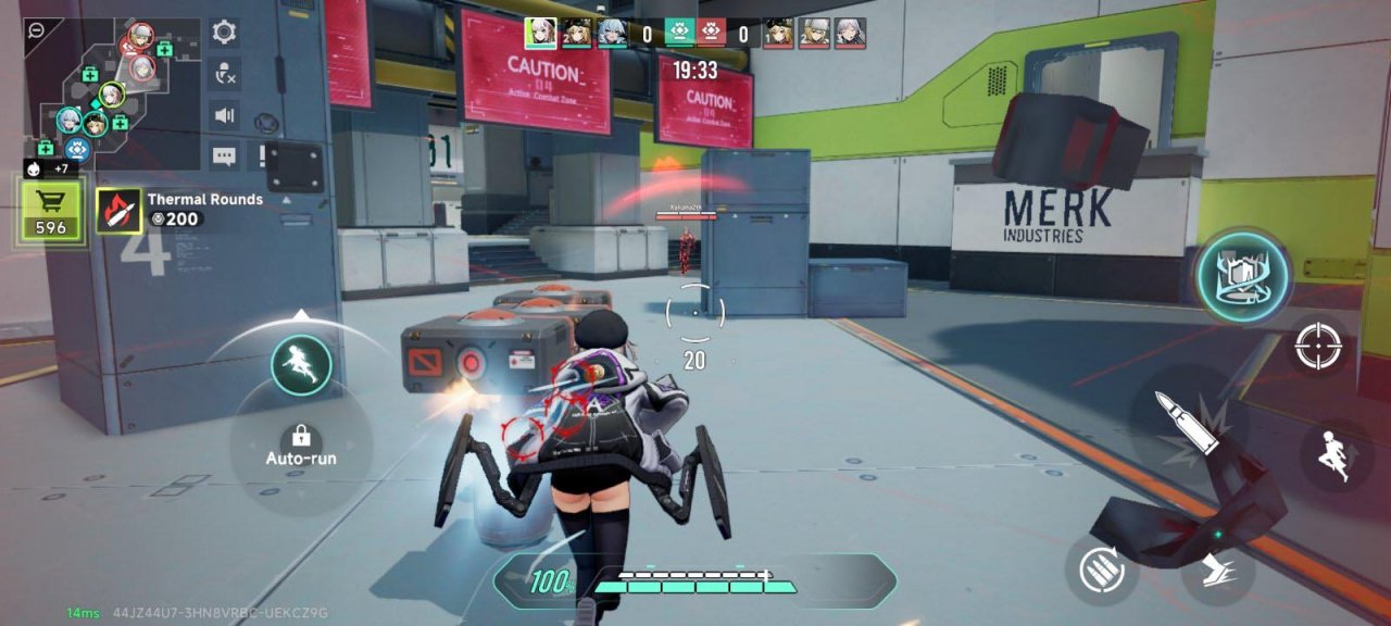 warrior t-doll in battle