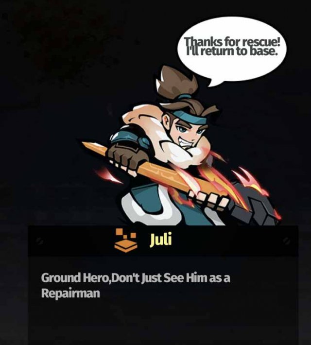 a ground hero newly recruited with his description