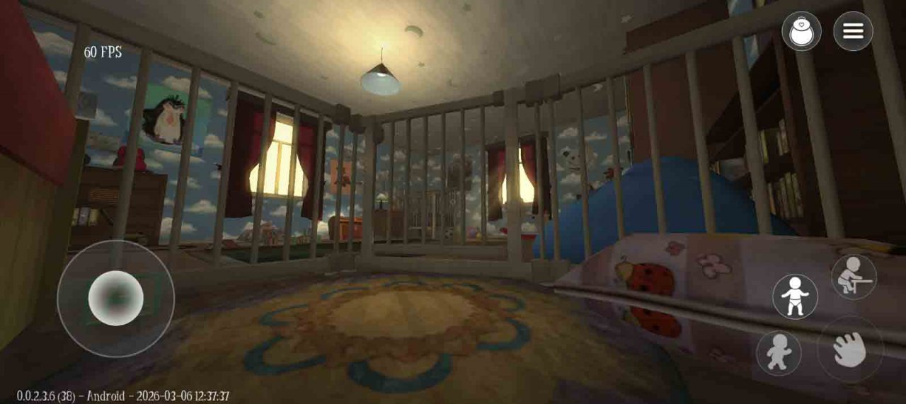 point of view of a toddler inside a crib in his room