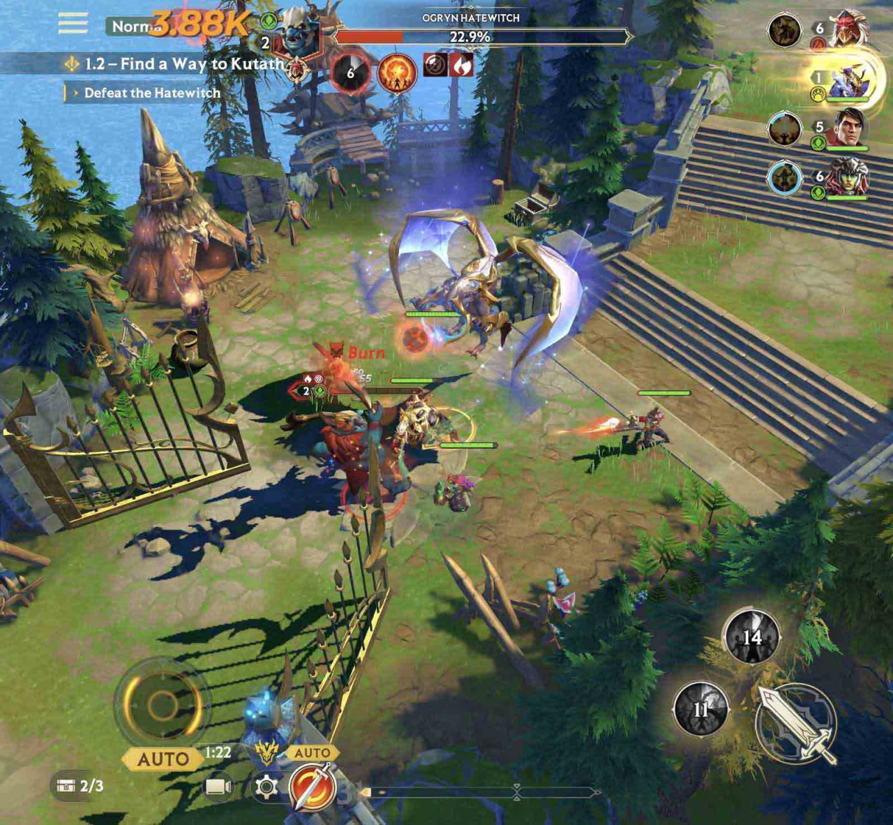 a team of heroes fighting monsters in the battlefield