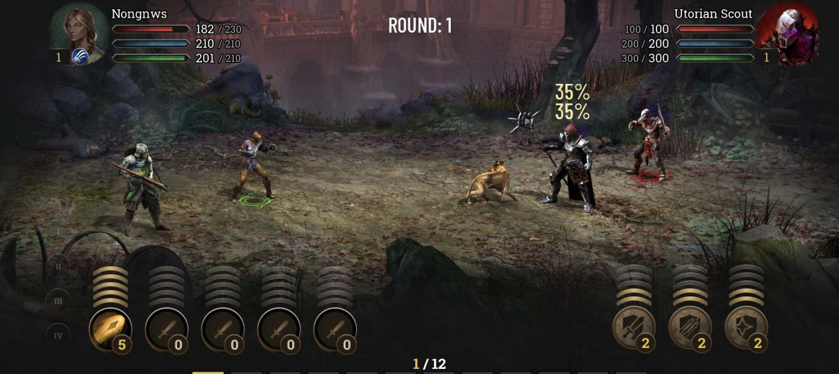 a female warrior and her dog battling enemies in town