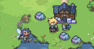 blond-haired chosen one warrior talking to a fairy