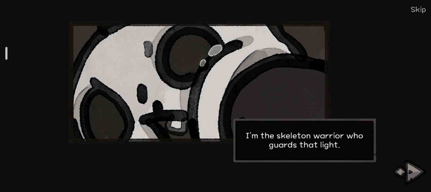 a skeleton getting punched in the face