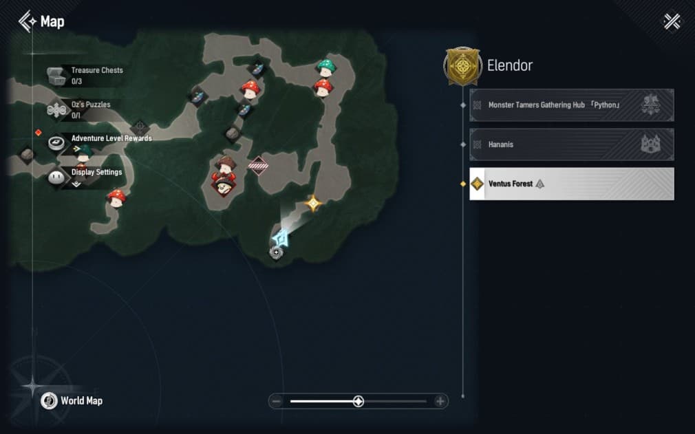 map overview when doing quests