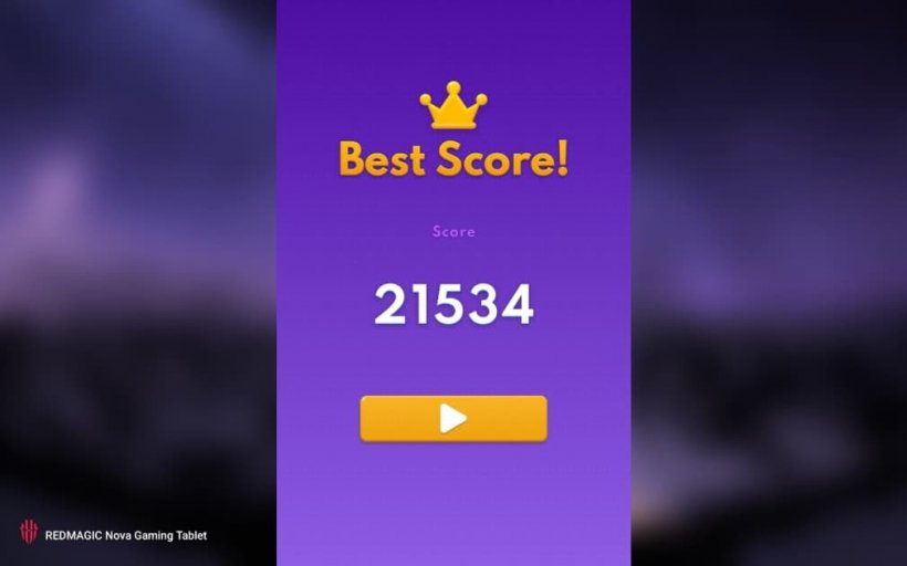 personal high score of 21500