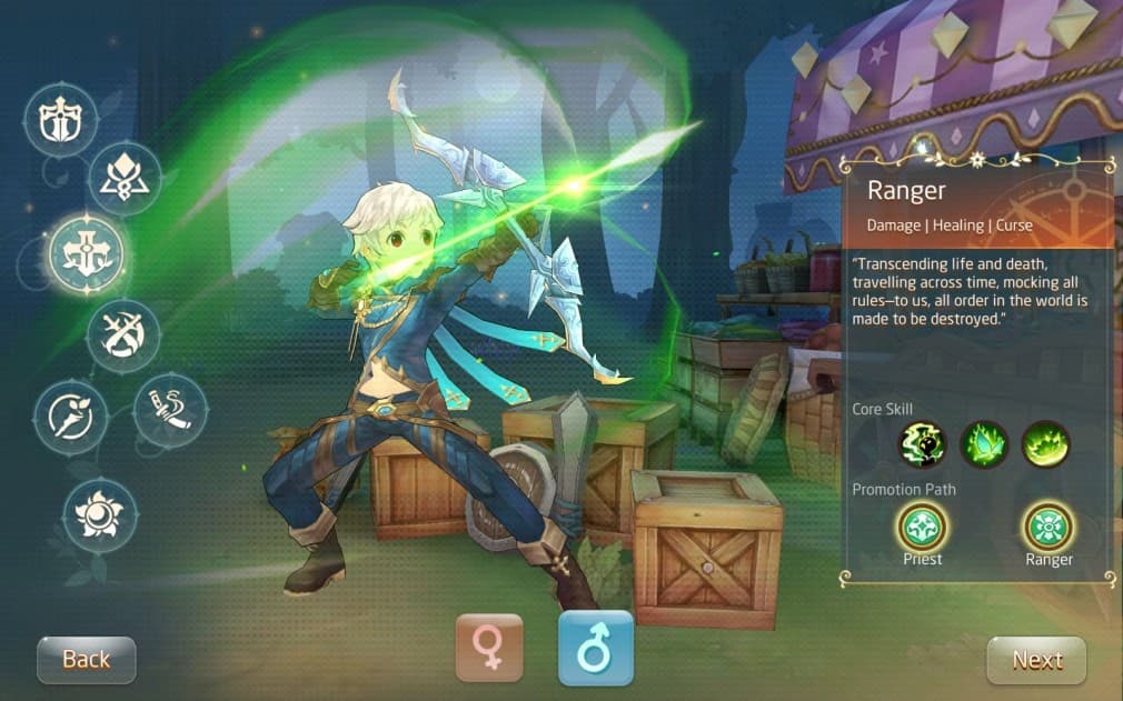 ranger class man with a bow