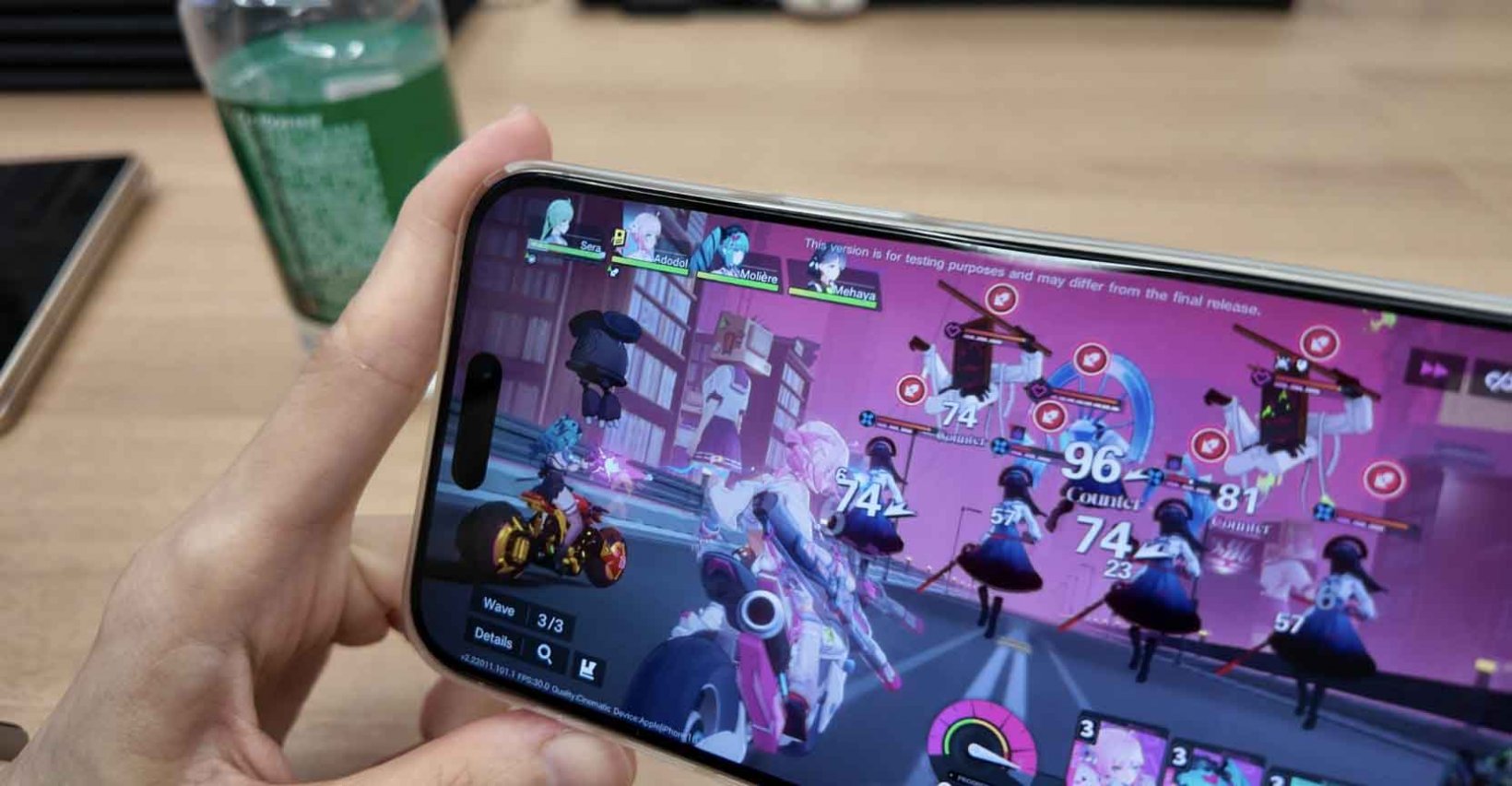 combat interface with the girls on motorbikes