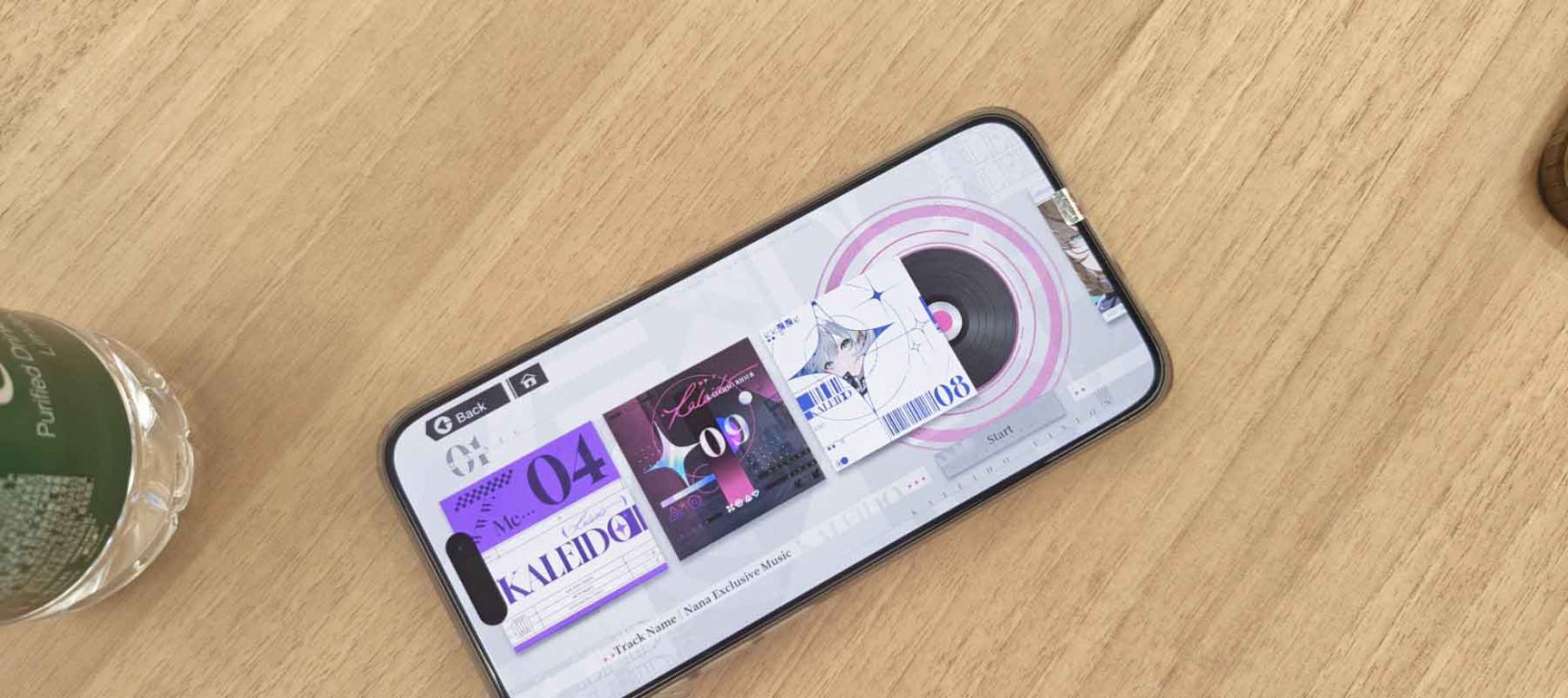 choosing the soundtrack in the music menu