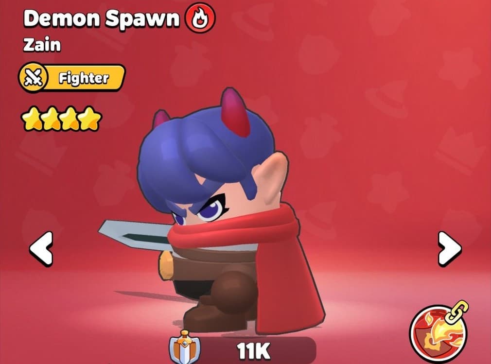 demon spawn at 4 stars in wittle defender
