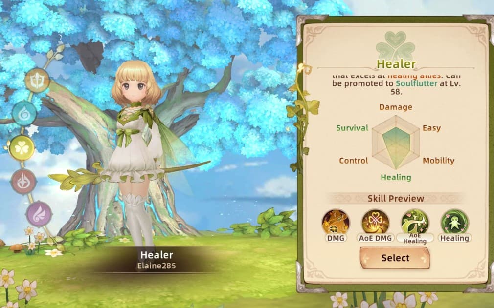 healer character portrait in tree of savior neo