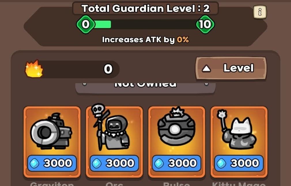 the best looking heroes in lucky defense, including kitty mage