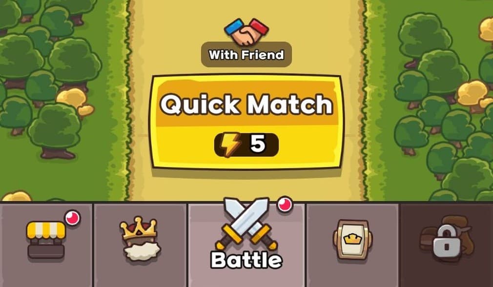 starting a new match button