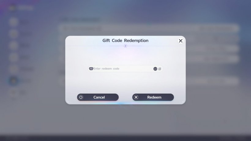 The code redemption screen in Aniimo