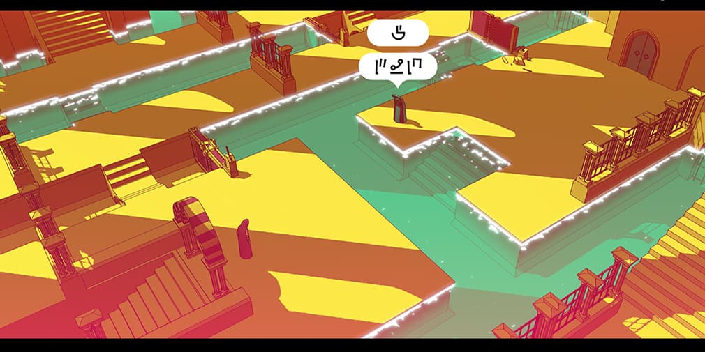 Screenshot d'un niveau de Chants of Sennaar