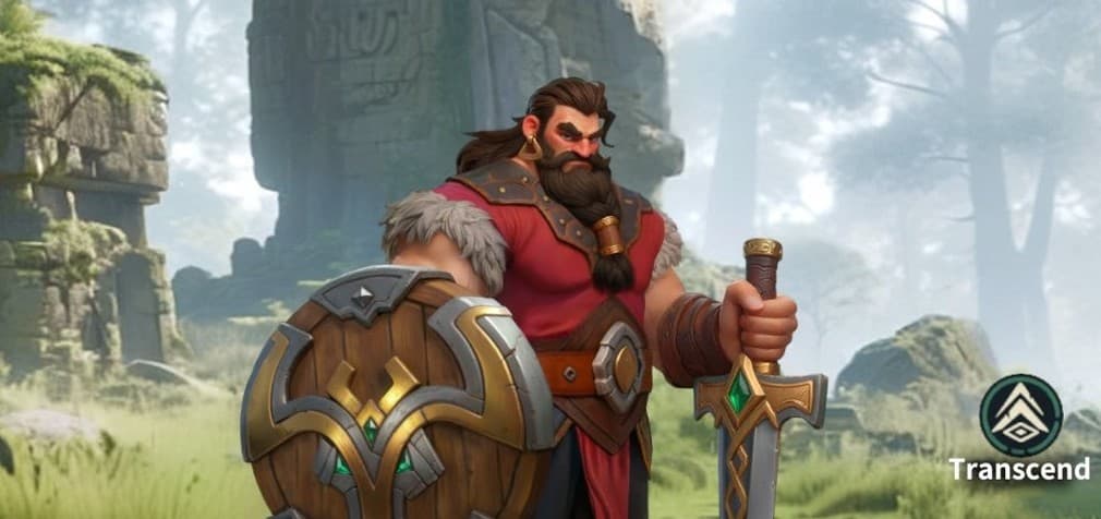 baldur the classic barbarian with sword and shield