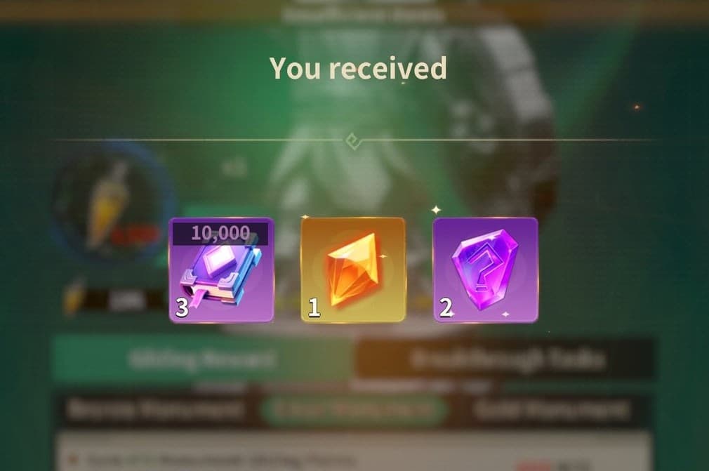 gems and starglitter rewards